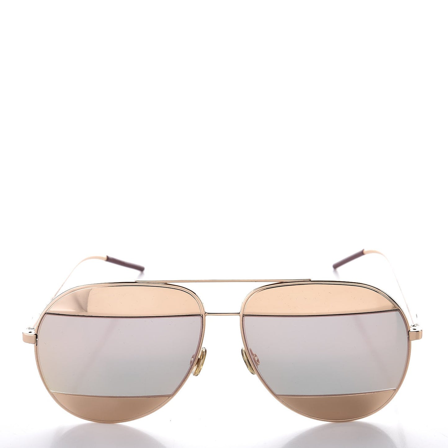 Split 1 Aviator Sunglasses Rose Gold