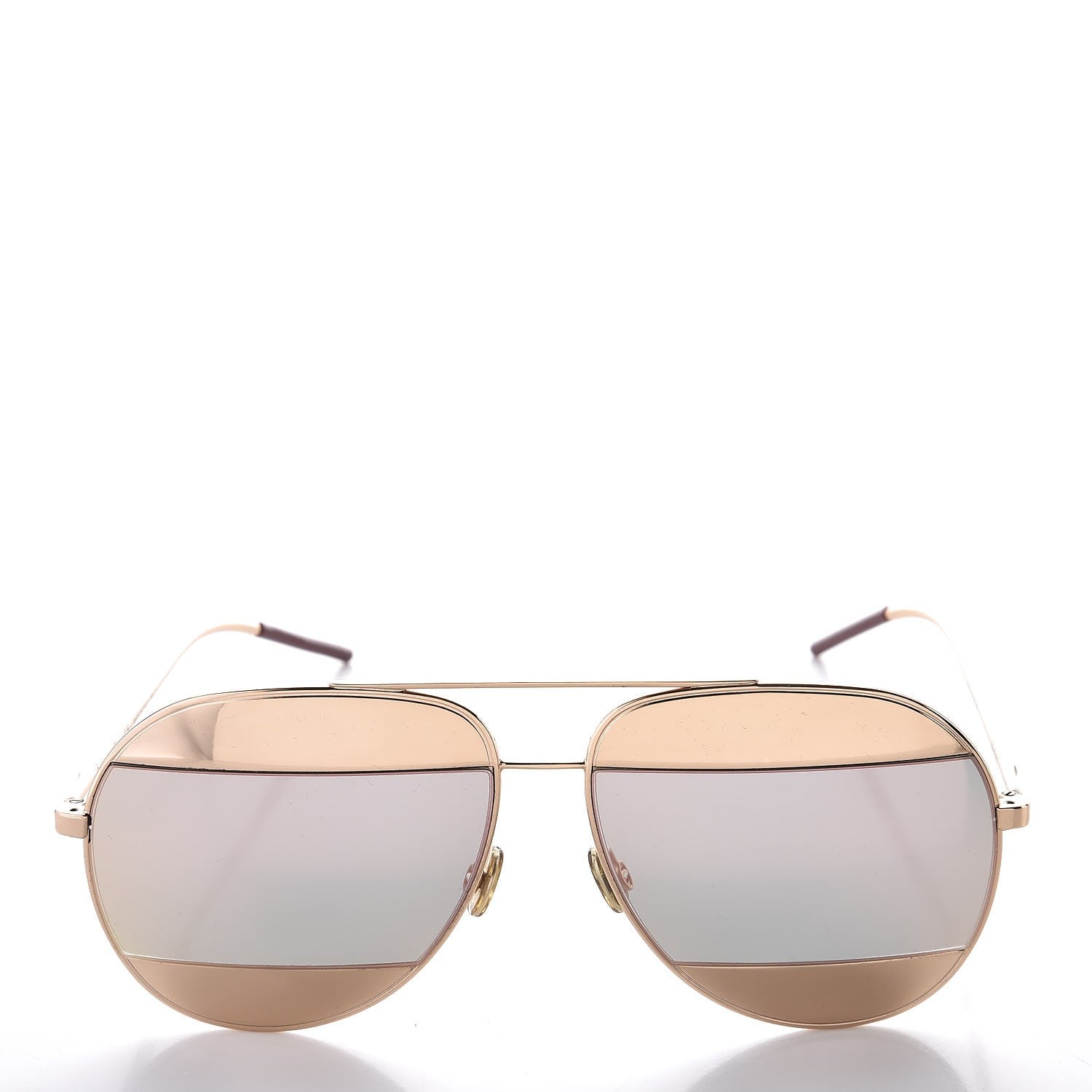 Christian Dior Split 1 Aviator Sunglasses Rose Gold 2 of 8