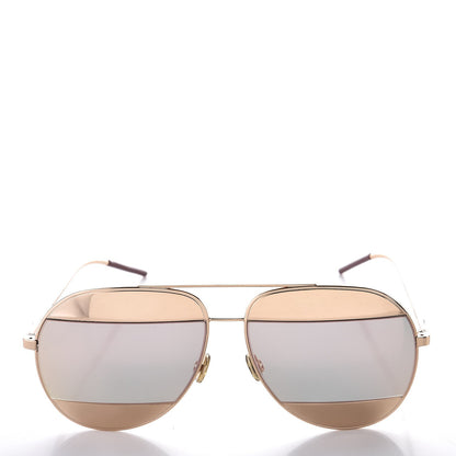 Christian Dior Split 1 Aviator Sunglasses Rose Gold 2 of 8
