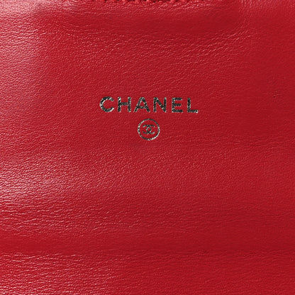 Chanel Patent Quilted Travel Wallet Rose Fonce 7 of 14