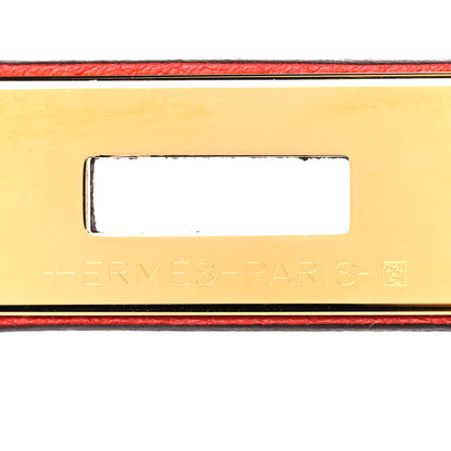 Hermes Evercolor Verso Kelly Retourne 32 Capucine Rouge H 9 of 15