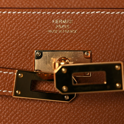 Hermes Epsom Kelly Wallet To Go Gold 6 of 9