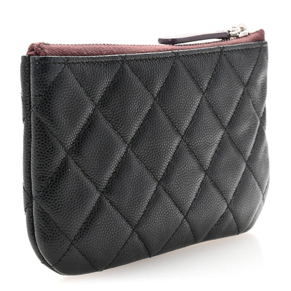 Chanel Caviar Quilted Small Cosmetic Case Black 3 of 7