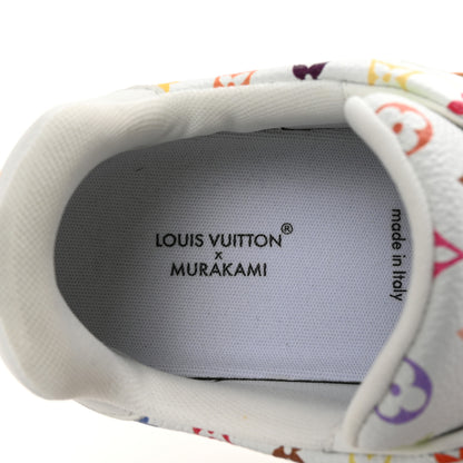 Louis Vuitton LV X TM Calfskin Monogram Multicolor Womens LV Trainer Sneakers 38 White 8 of 9