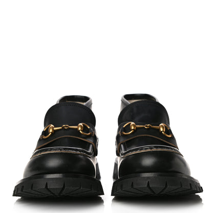 Gucci Cordovan Lux Mens Harald Horsebit Ankle Boots 8 Black 4 of 27