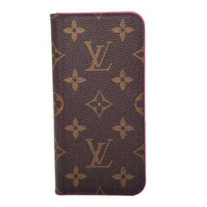 Louis Vuitton Monogram iPhone X Folio Case Rose Pop 1 of 8