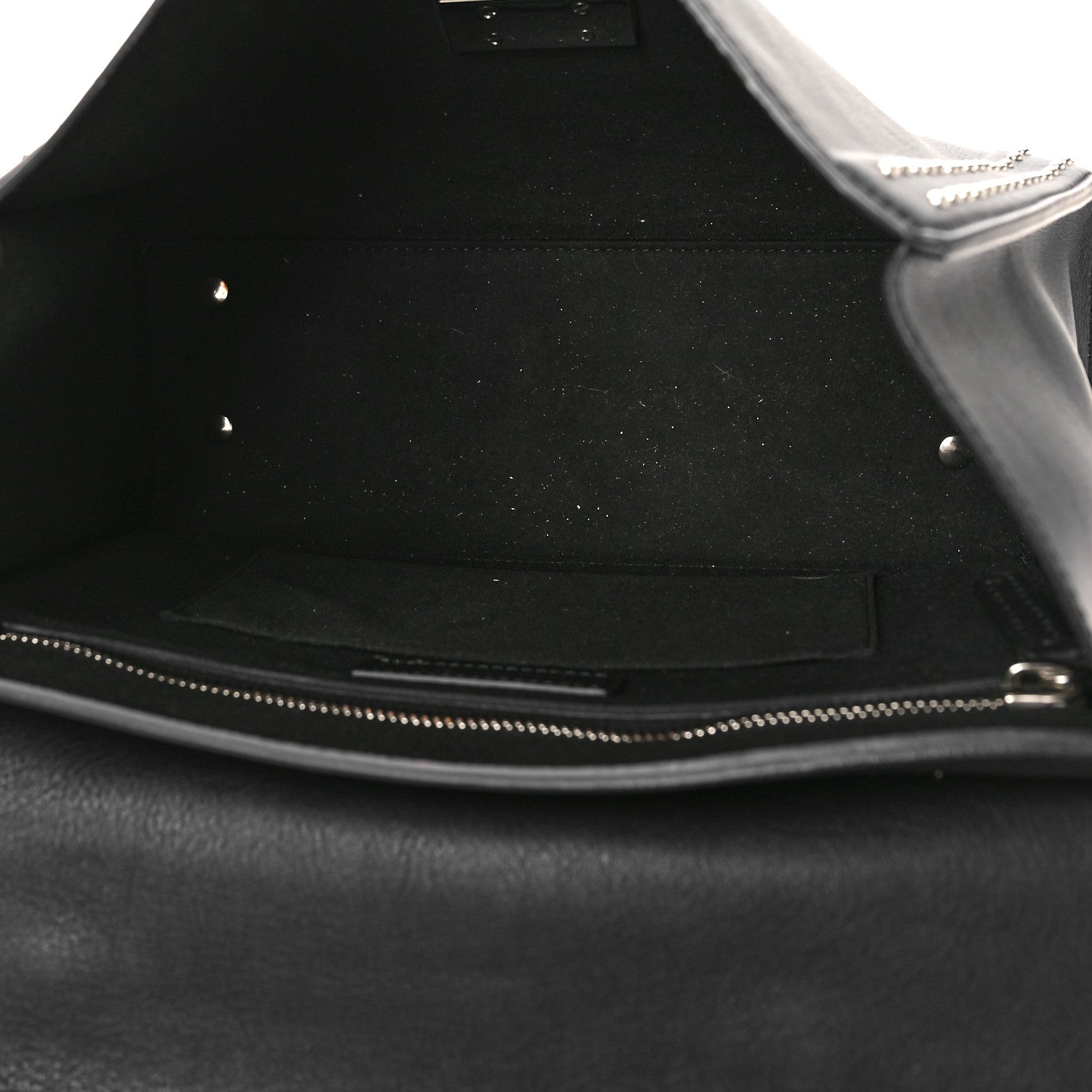 Givenchy Grained Calfskin Studded Small Shark Lock Satchel Black 5 of 8