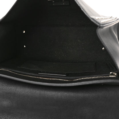 Givenchy Grained Calfskin Studded Small Shark Lock Satchel Black 5 of 8