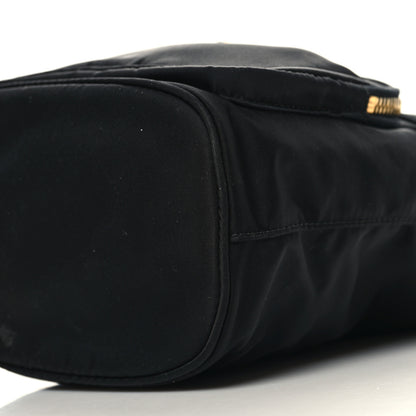 Prada Saffiano Tessuto Nylon Mini Bucket Crossbody Bag Black 10 of 11