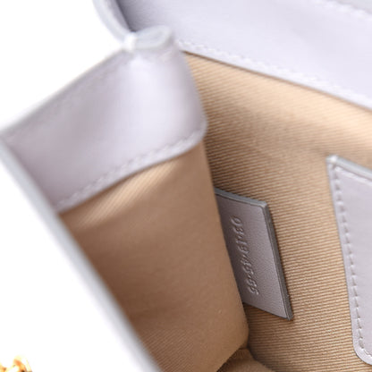 Chloe Calfskin Suede C Clutch With Chain Light Cloud 7 of 11