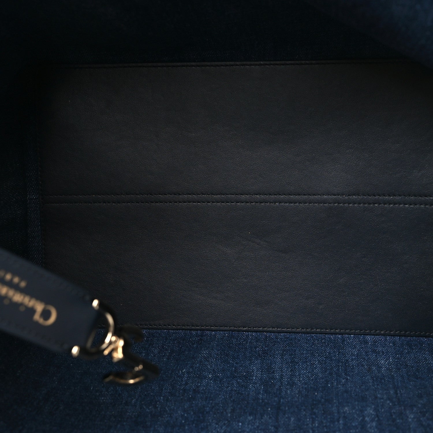 Christian Dior Denim Jacquard Oblique Medium Toujours Blue 5 of 10