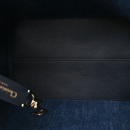 Christian Dior Denim Jacquard Oblique Medium Toujours Blue 5 of 10
