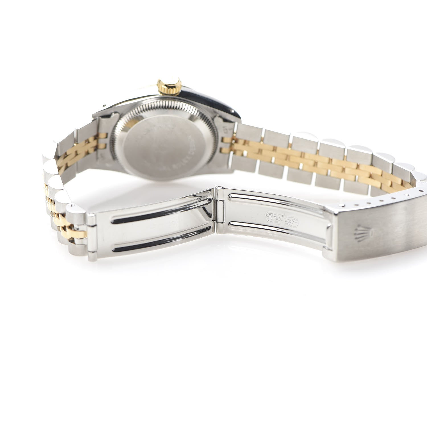 Rolex Stainless Steel 18K Yellow Gold 26mm Oyster Perpetual Watch Champagne 69173 8 of 8