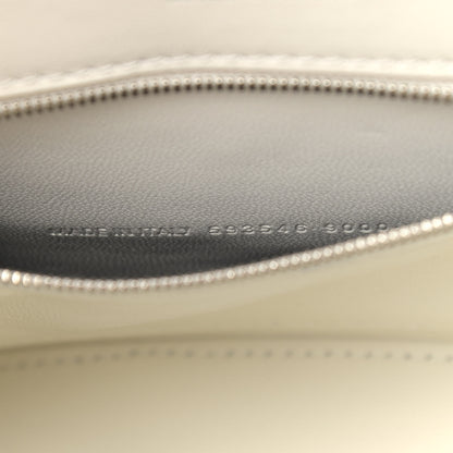 Balenciaga Grained Calfskin Small Hourglass Top Handle Bag White 8 of 10