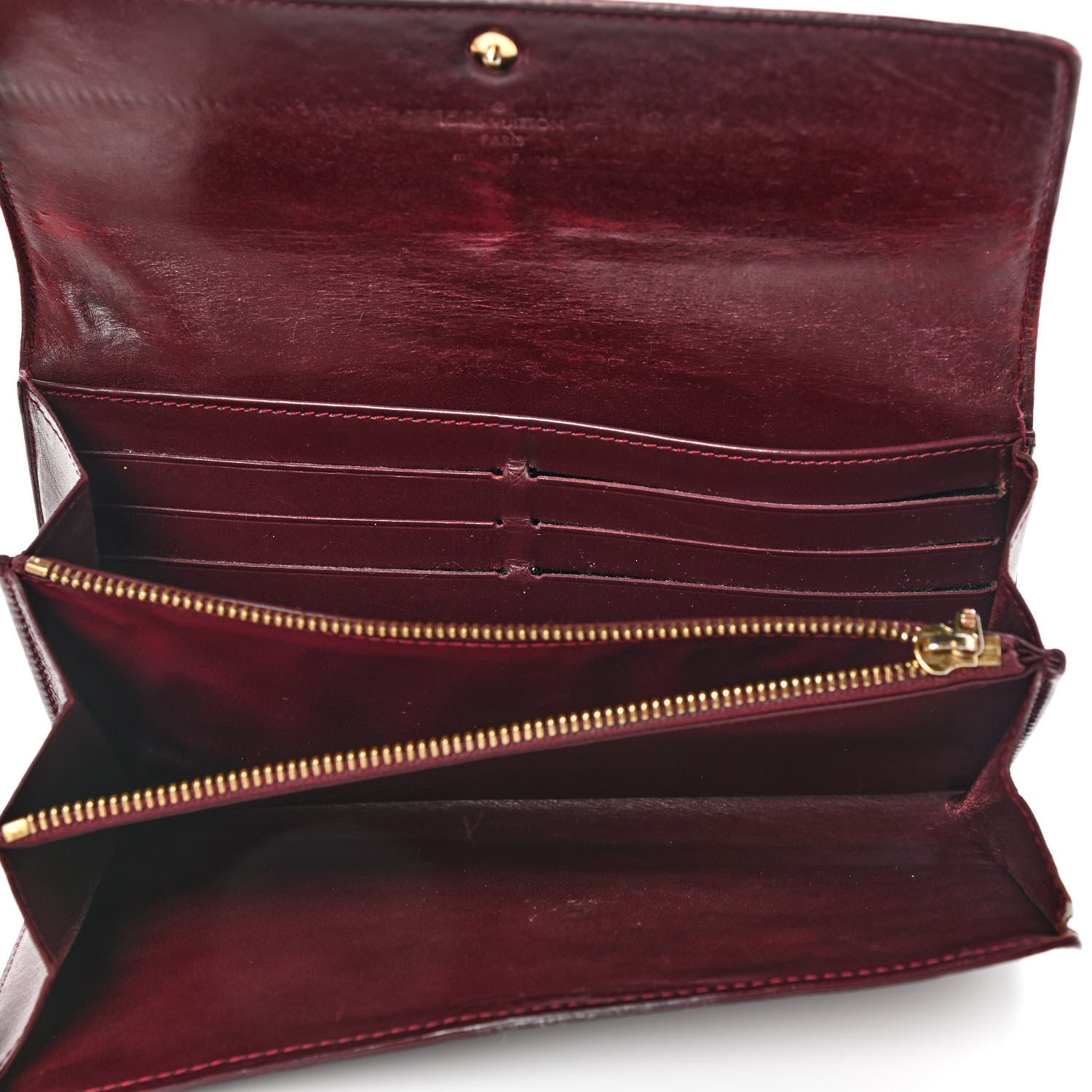 Louis Vuitton Vernis Sarah Wallet Rouge Fauviste 5 of 23