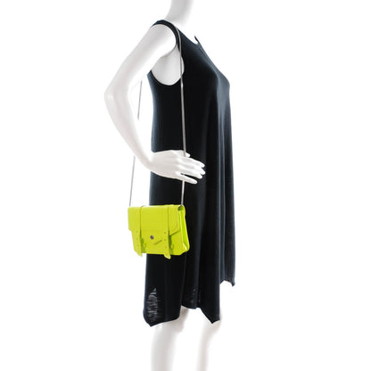 Proenza Schouler Lambskin PS1 Large Chain Wallet Citron 2 of 6