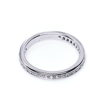 Tiffany Platinum Diamond 2mm Full Circle Wedding Band Ring 49 4.75 4 of 5