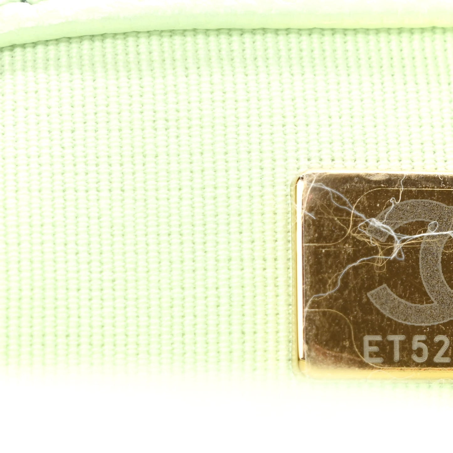 Caviar Chevron Quilted Medium Boy Flap Light Green