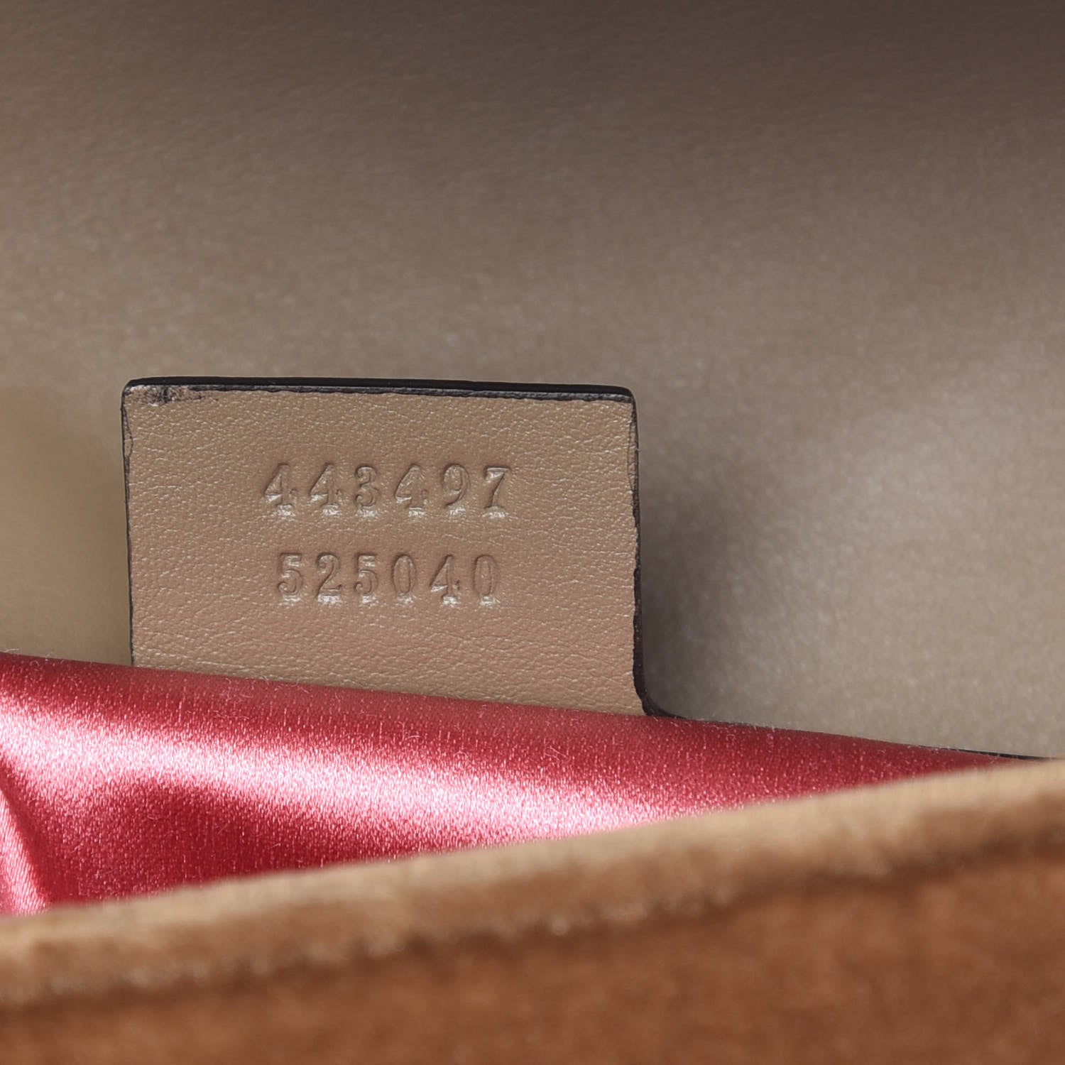 Gucci Velvet Matelasse Small GG Marmont Shoulder Bag Taupe 7 of 12