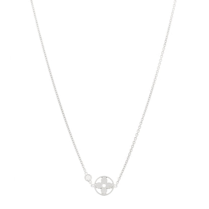 Louis Vuitton 18K White Gold Diamond Idylle Blossom Pendant Necklace 1 of 6