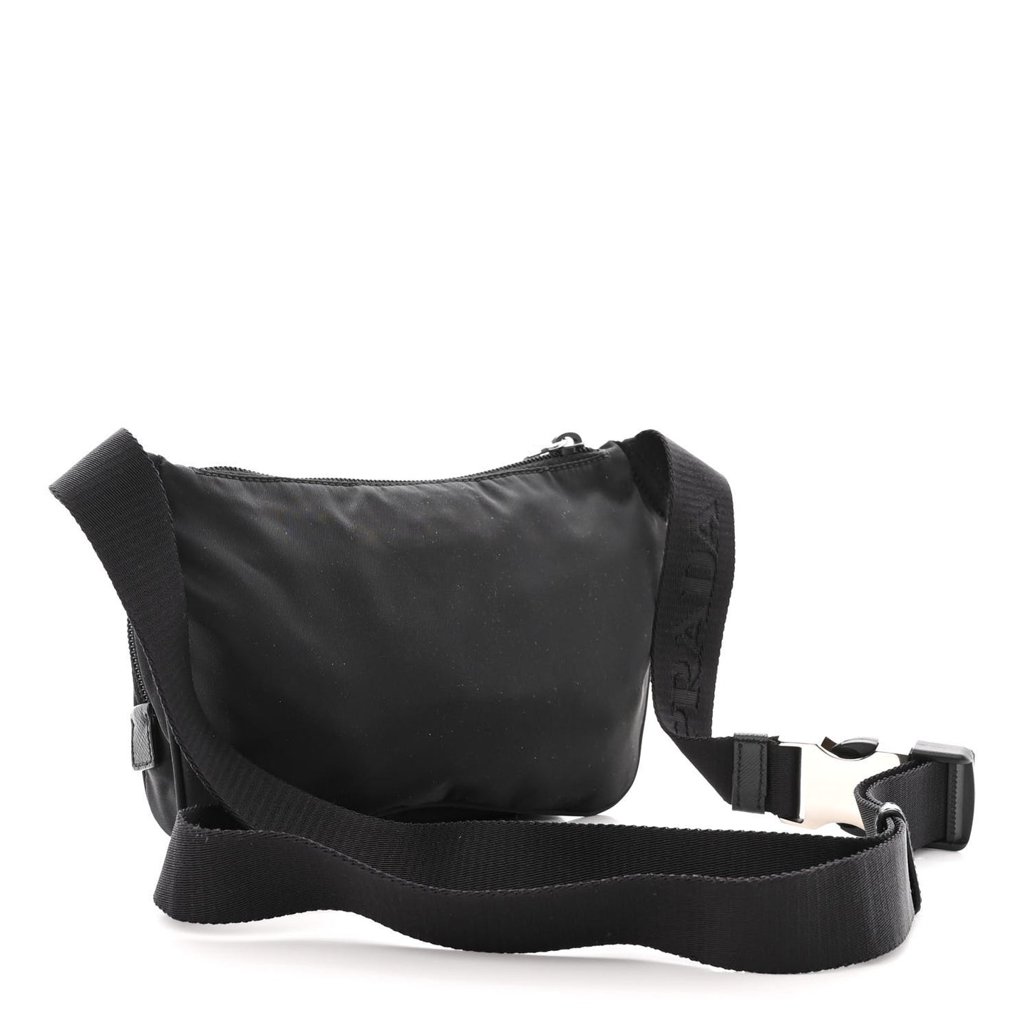 Tessuto Nylon Saffiano Belt Bag Black