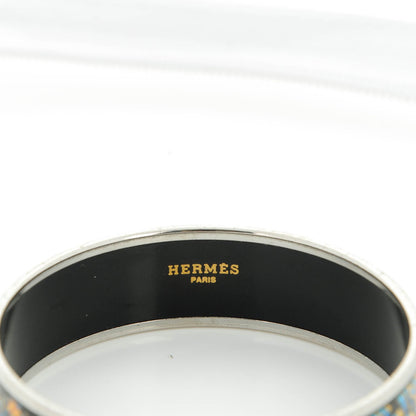 Hermes Enamel Printed Wide Rencontre Oceane Bracelet 70 3 of 5
