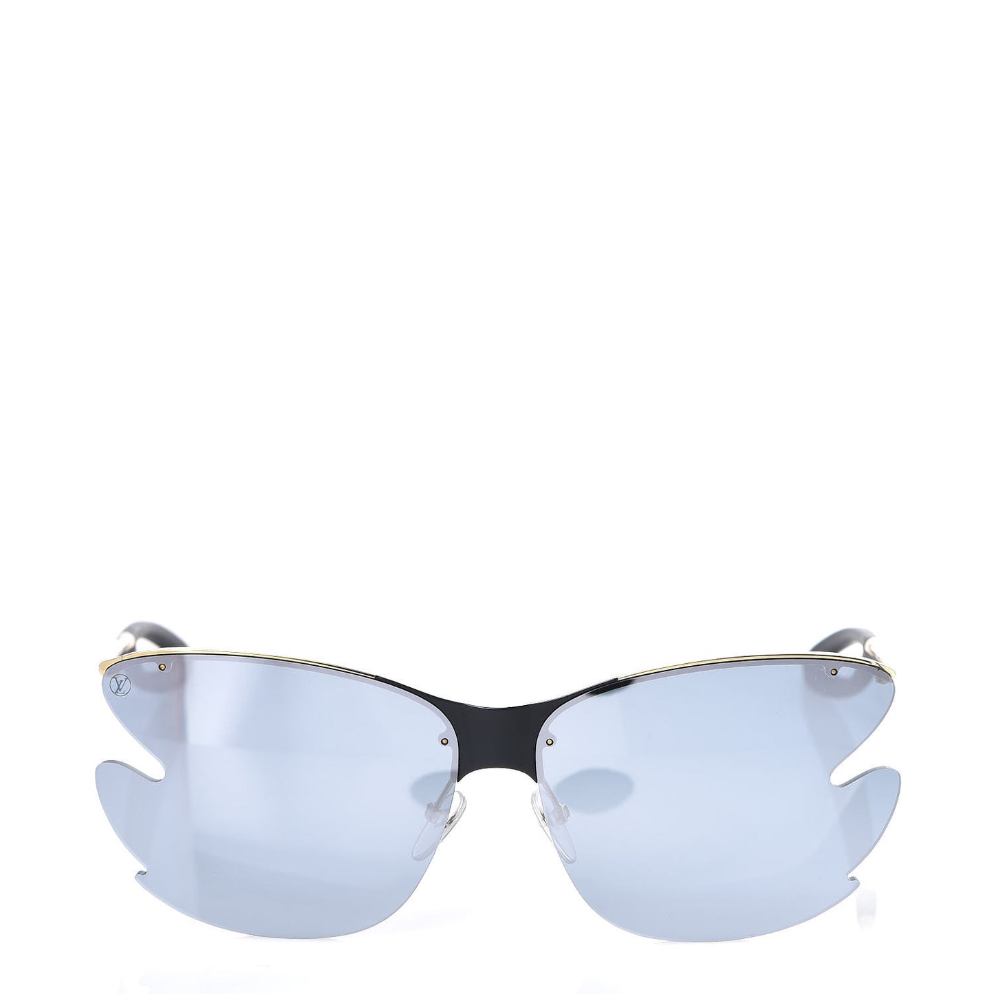 Bohemian Vuittony Square Sunglasses Z1235W Silver Mirror