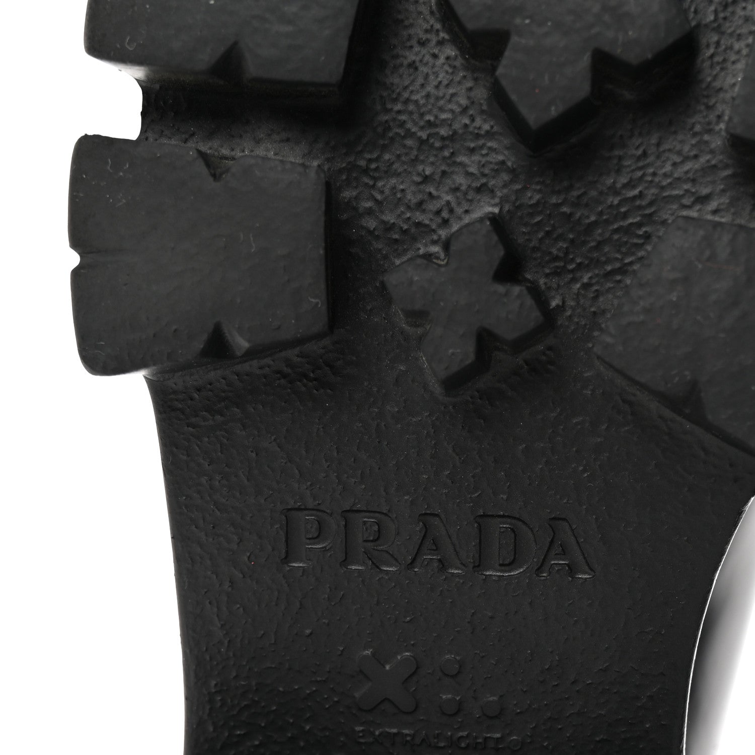Prada Spazzolato Rois Metal Triangle Logo Monolith 55mm Loafers 38 Black 7 of 9