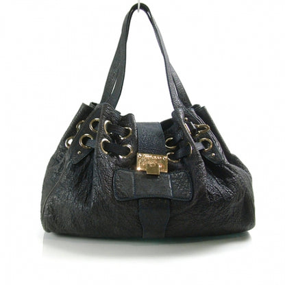 Jimmy Choo Drummed Leather RAMONA Navy 1 of 13