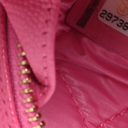 Chanel Caviar Quilted Small Curvy Pouch Cosmetic Case Pink 7 of 8