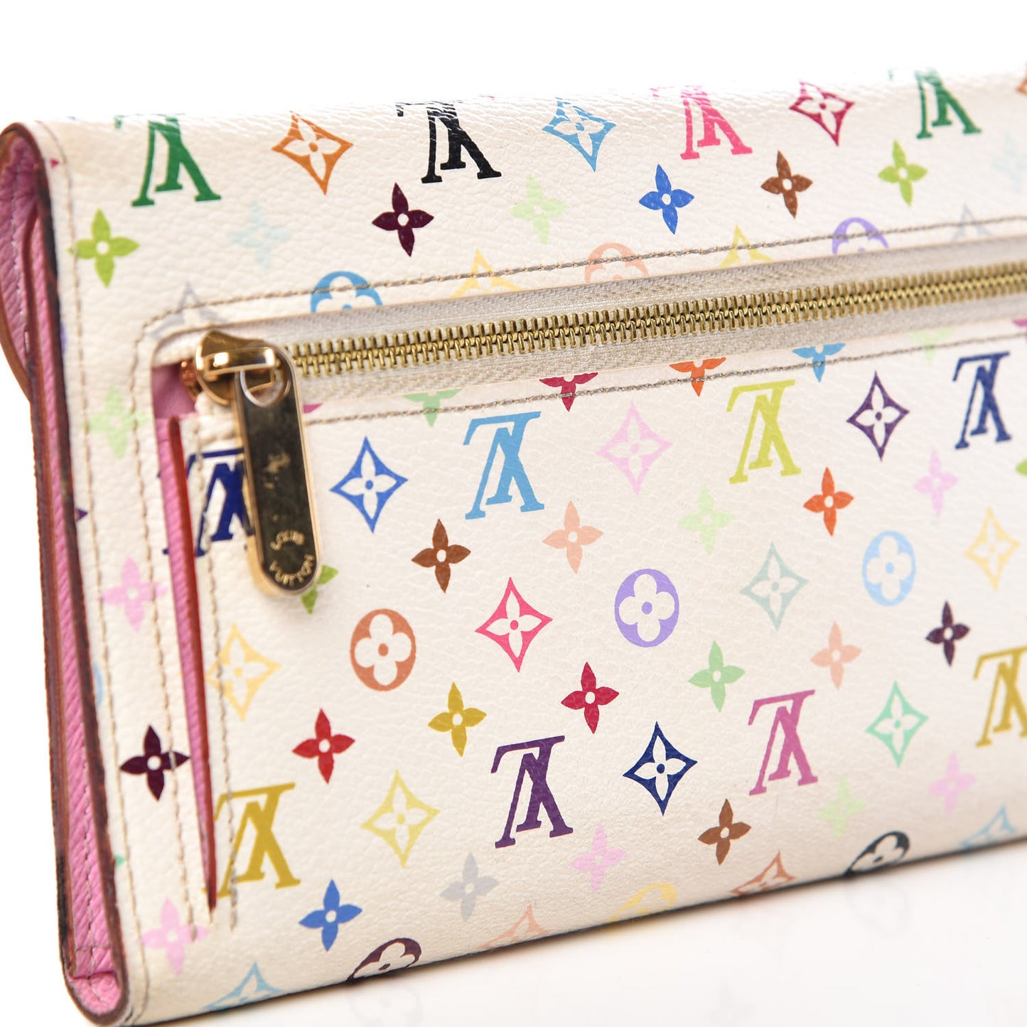 Monogram Multicolor Eugenie Wallet White Litchi