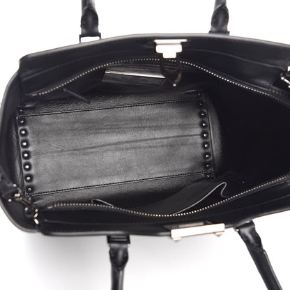 Valentino Garavani Vitello Rockstud Double Handle Tote Black 5 of 8