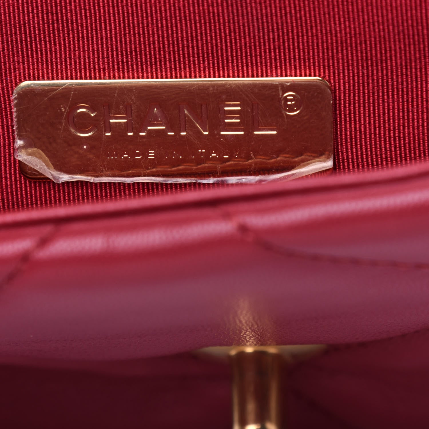 Chanel Goatskin Quilted Medium Chanel 19 Flap Red 6 of 11
