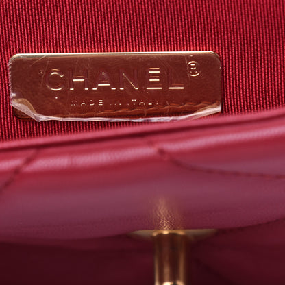 Chanel Goatskin Quilted Medium Chanel 19 Flap Red 6 of 11