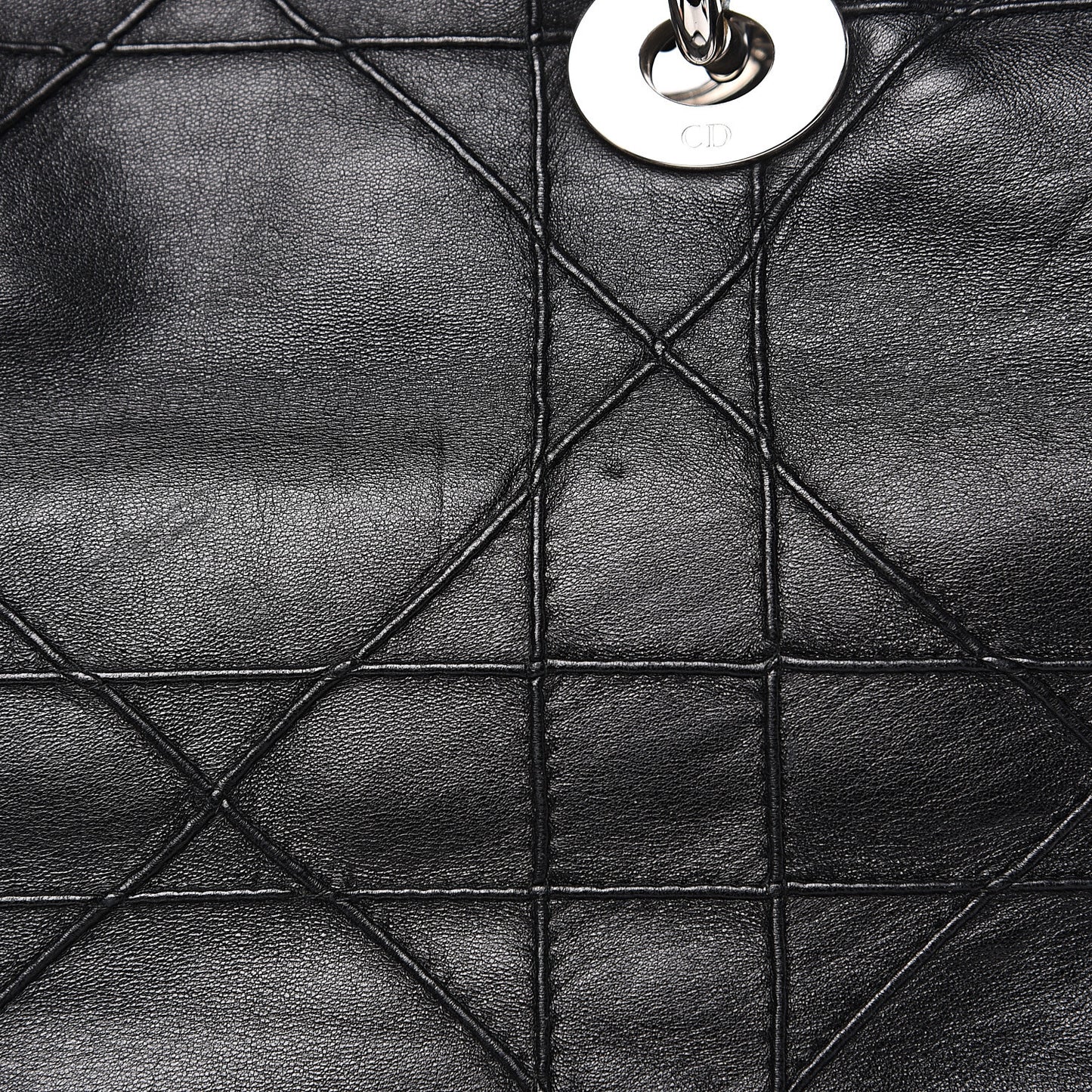Lambskin Cannage Medium Granville Tote Black