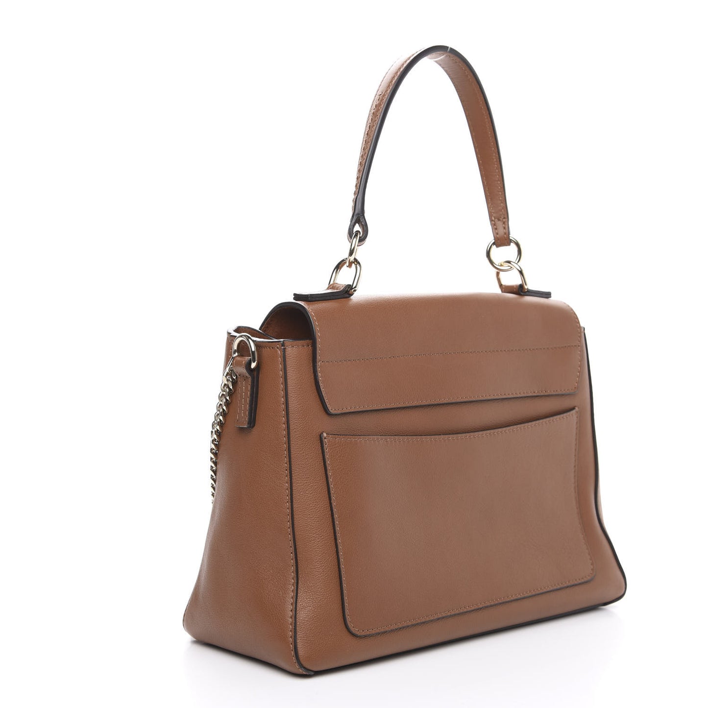 Calfskin Small Faye Day Shoulder Bag Tan