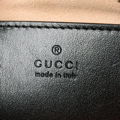 Gucci Calfskin Matelasse Small GG Marmont Chain Shoulder Bag Black 6 of 10