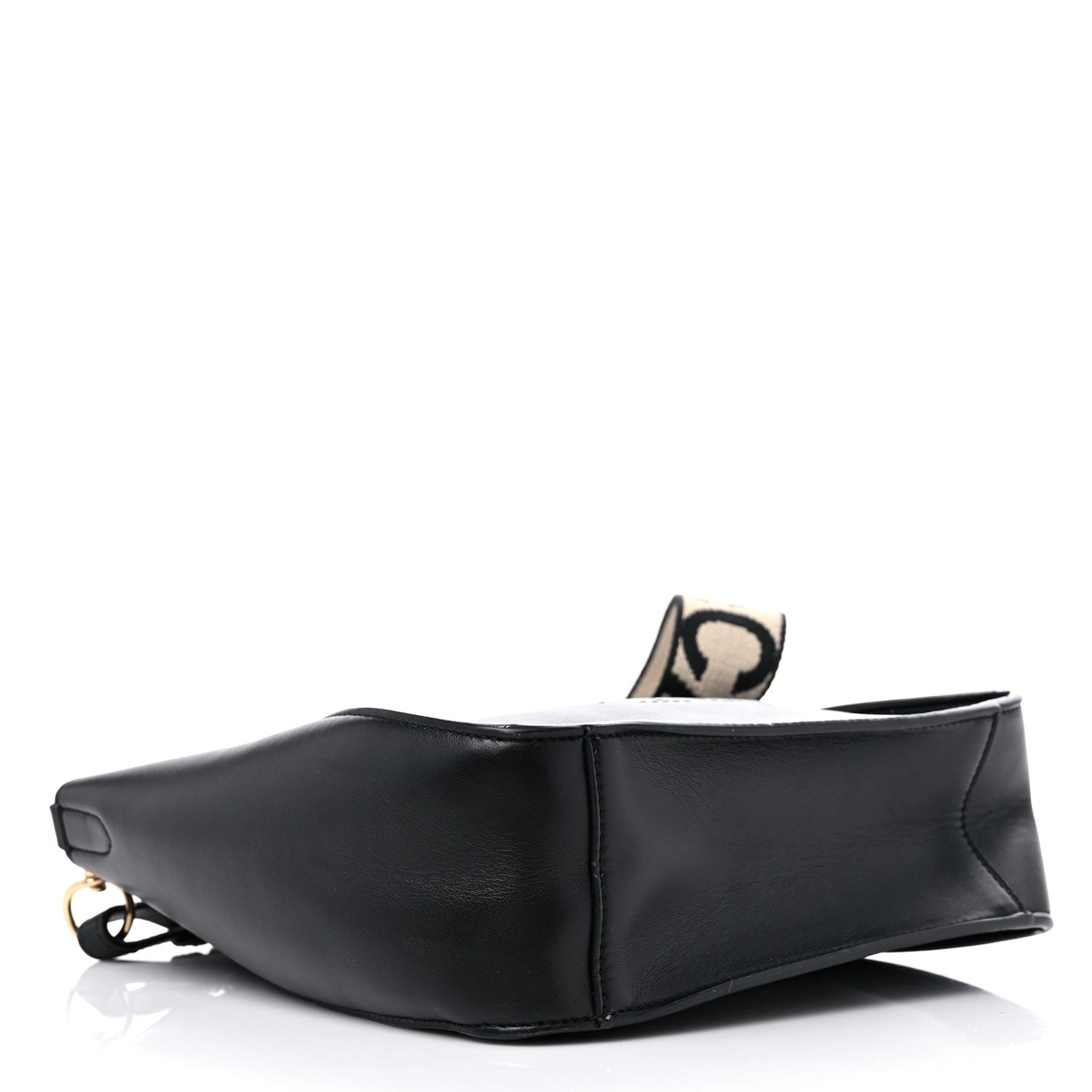 Eco Alter Nappa Perforated Logo Mini Crossbody Black