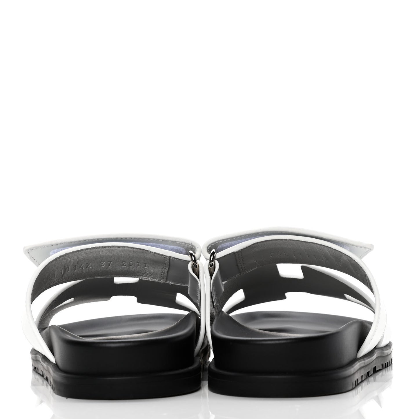Calfskin Womens Chypre Sandals 37 White