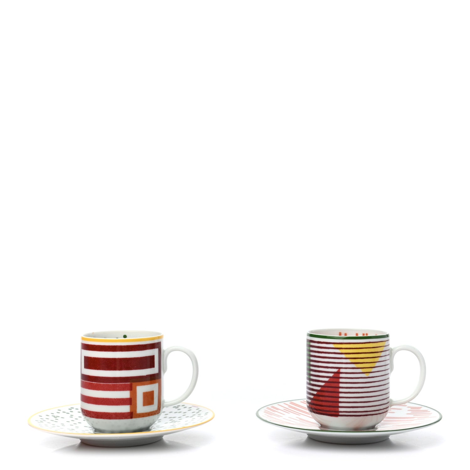 Hermes Porcelain Hippomobile Coffee Cup And Saucer Set Of 2 3 of 9