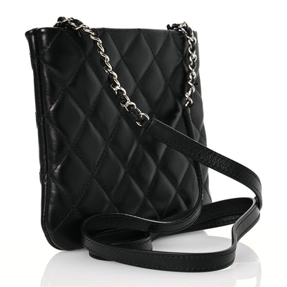 Chanel Lambskin Quilted Crossbody Bag Black 3 of 13