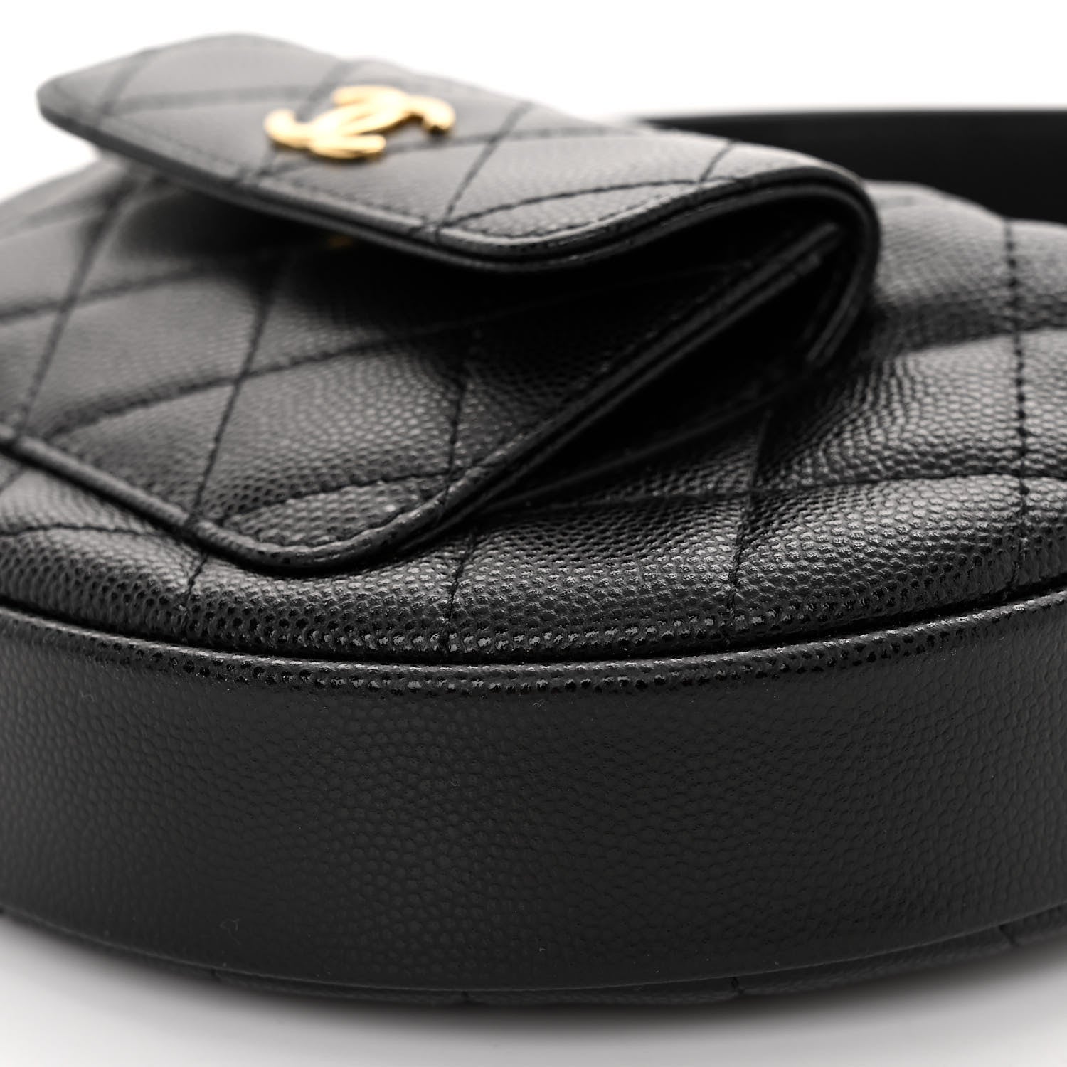 Chanel Caviar Quilted Polly Pocket Pouch Hobo Black 9 of 9