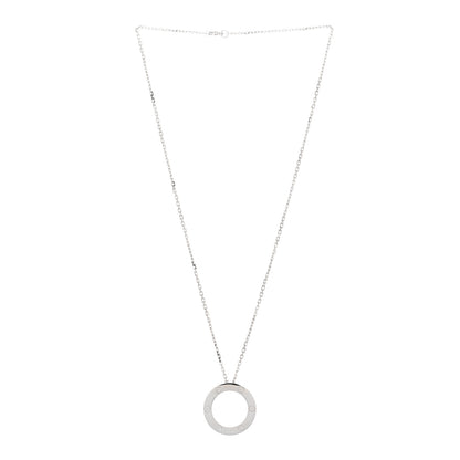Cartier 18K White Gold LOVE Pendant Necklace 2 of 4