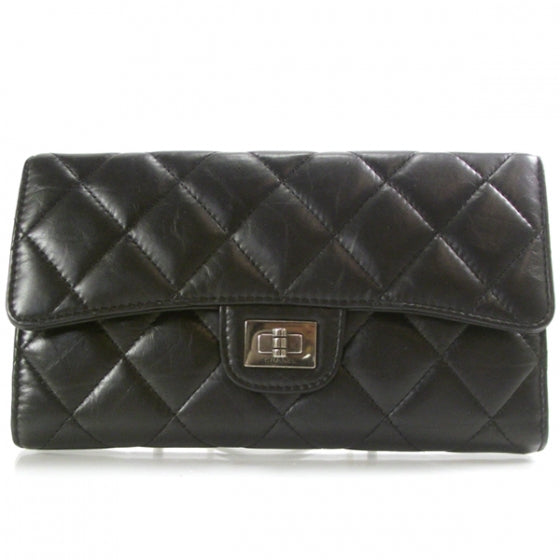 Chanel Lambskin Mademoiselle Reissue Wallet Black 1 of 9