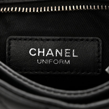 Chanel Aged Calfskin Quilted Crossbody Bag Black 6 of 10