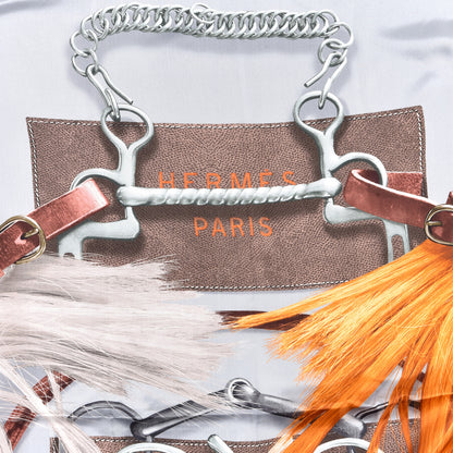 Hermes Silk Projets Carres Poncho Gris Perle Taupe Acajou 2 of 6