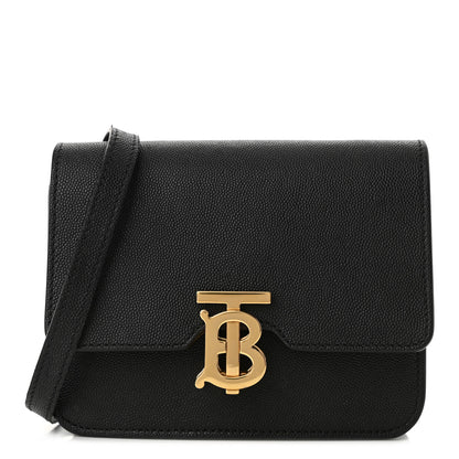 Burberry Grained Calfskin Mini TB Bag Black 1 of 9