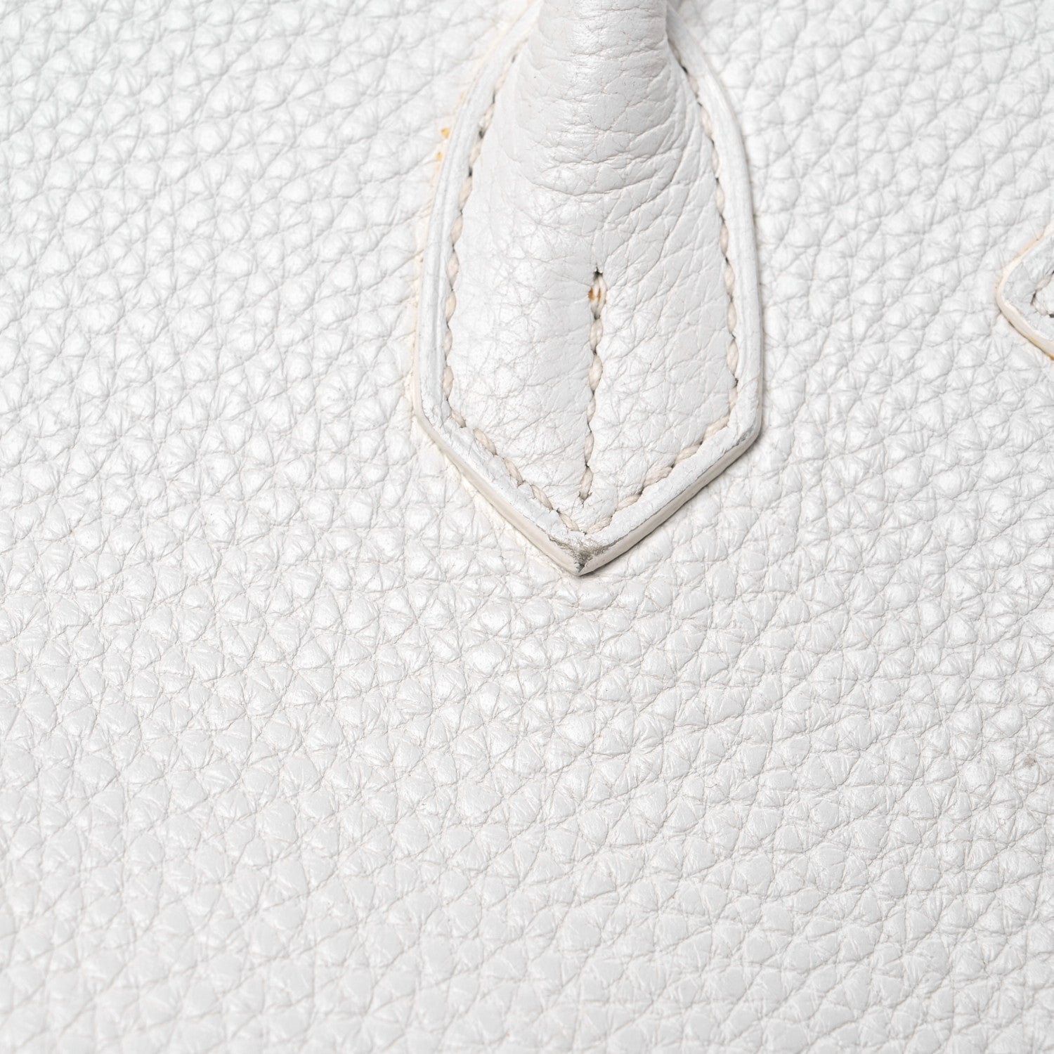 Hermes Taurillon Clemence Birkin 30 White 11 of 14