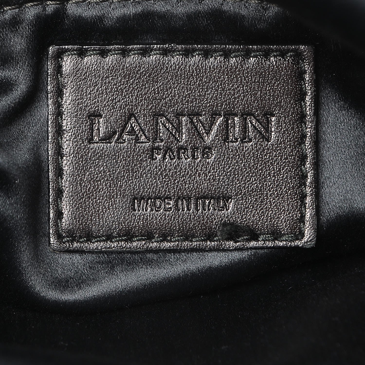 Lanvin Velvet Quilted Medium Happy Shoulder Bag Black 6 of 6