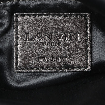Lanvin Velvet Quilted Medium Happy Shoulder Bag Black 6 of 6